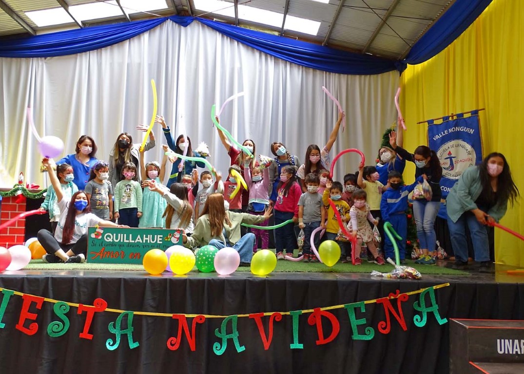 Voluntariado Quillahue realizó Fiesta de Navidad para grupo de niños de Nonguén