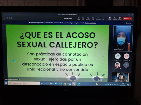 Conversatorio analizó propuesta de Ordenanza Municipal por Acoso Sexual Callejero