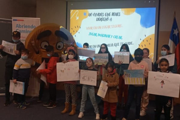 Niños y niñas disfrutaron de actividad en la UST en Valdivia