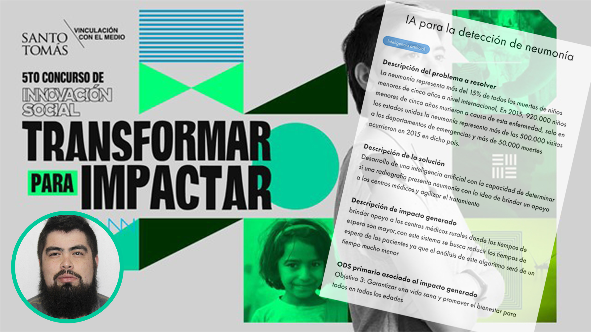 Entrevista | IA para la detección de neumonía: el novedoso proyecto seleccionado en el 5to concurso de Innovación Social "Transformar para impactar"