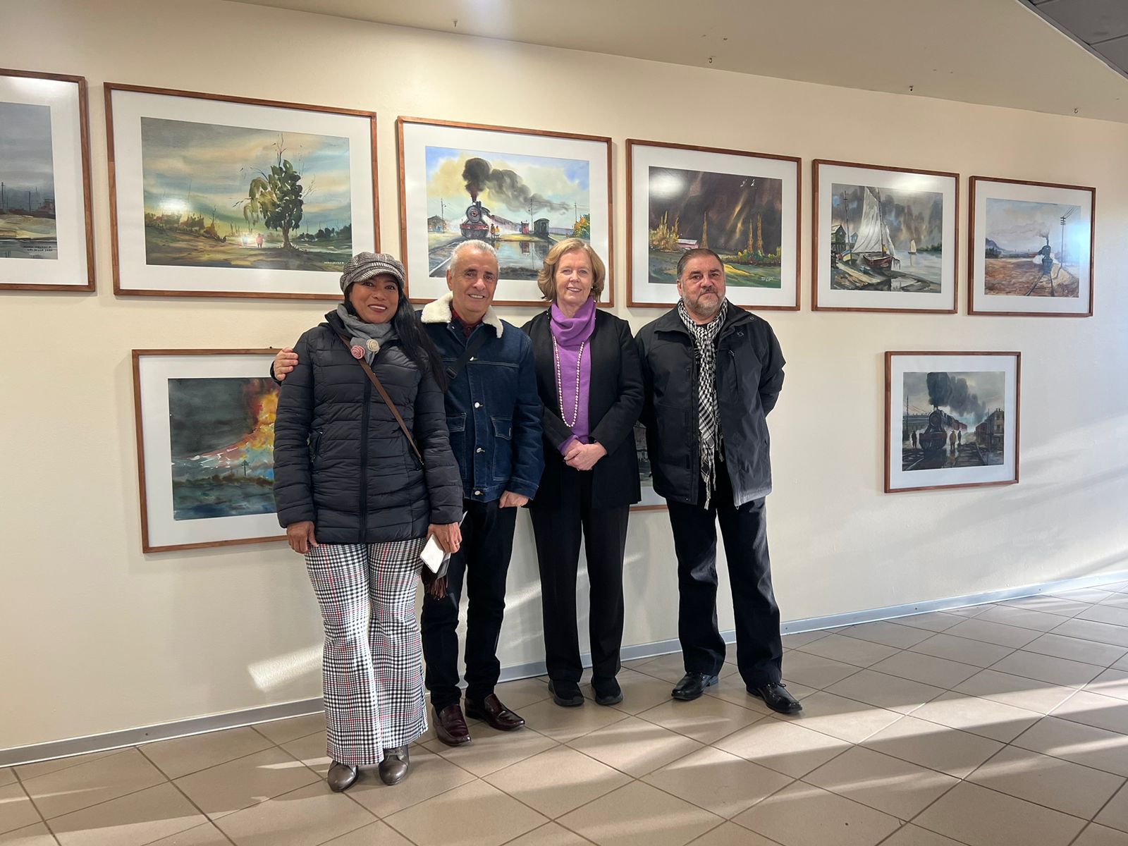 Reconocido acuarelista temuquense presenta en Santo Tomás en El Arte