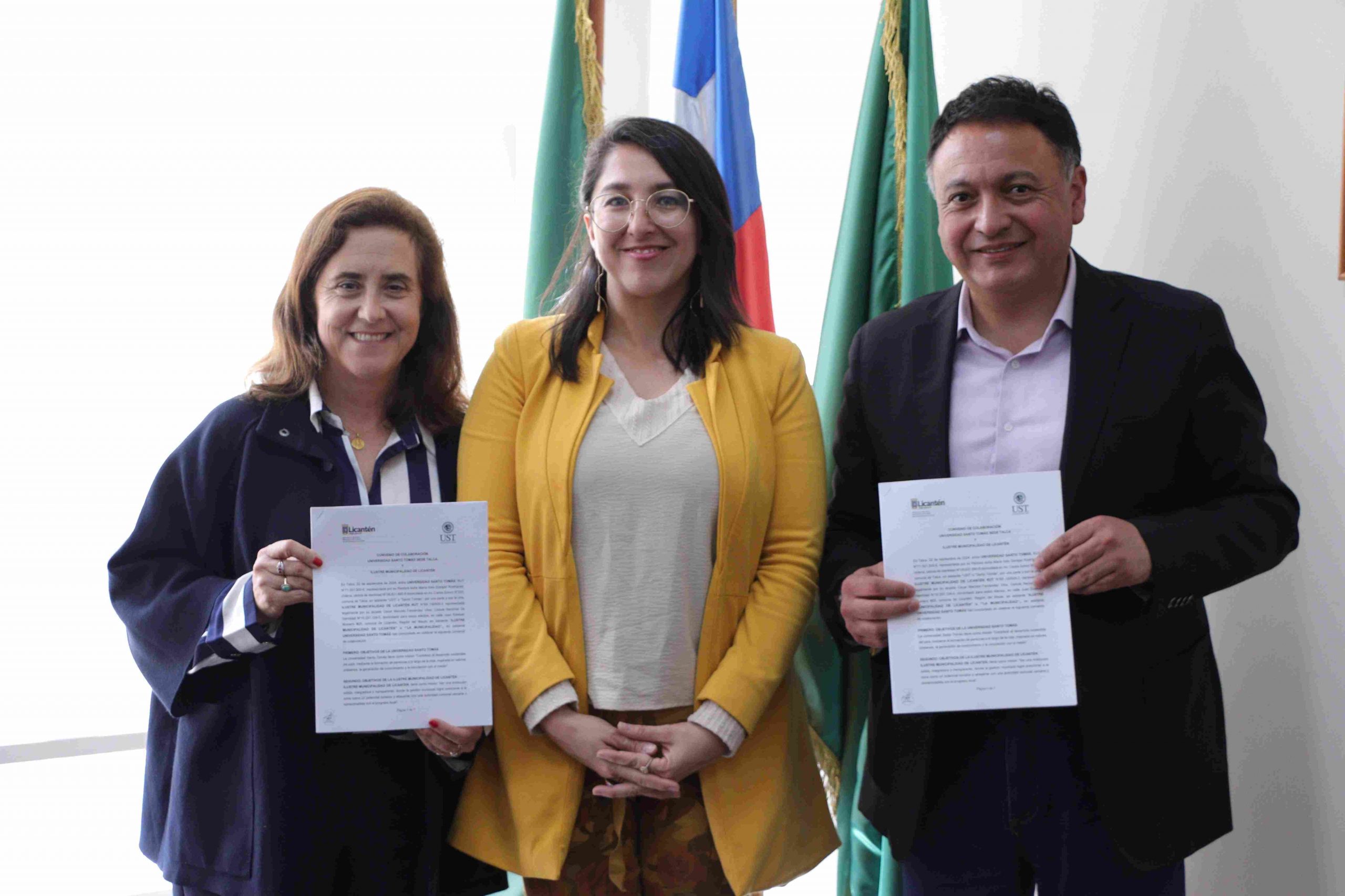 Universidad Santo Tomás Talca y la Ilustre Municipalidad de Licantén suscribieron un importante convenio de colaboración