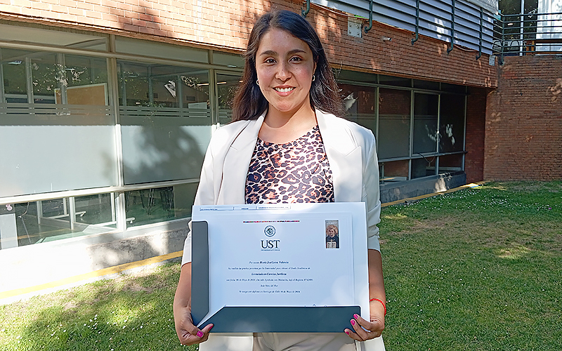 María José Leiva, titulada de Derecho: “Gratitud, templanza y voluntad son los mensajes que puedo entregar”