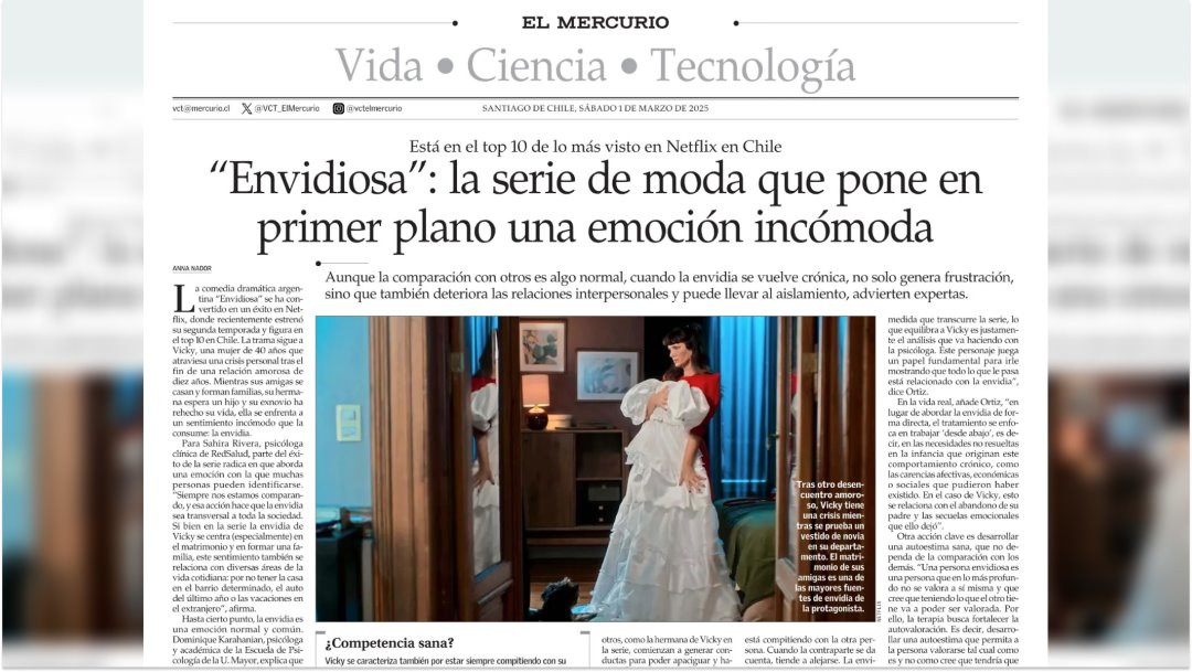 “Envidiosa”: la serie de moda que pone en primer plano una emoción incómoda